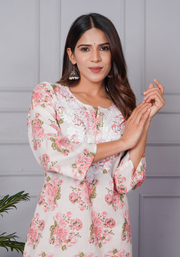 Tulsilicious Rosy Bloom Cotton Co-ord Set