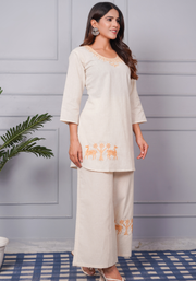 Tulsilicious Desert Whisper Cotton Co-ord Set