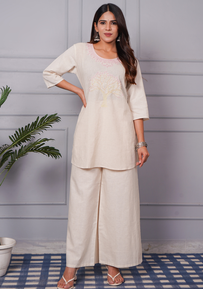 Tulsilicious Pink Canopy Cotton Co-ord Set