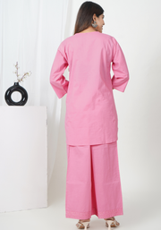 Tulsilicious Pink Poise Cotton Co-ord Set