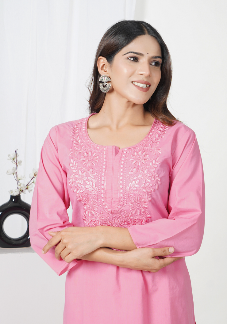 Tulsilicious Pink Poise Cotton Co-ord Set