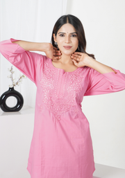 Tulsilicious Pink Poise Cotton Co-ord Set
