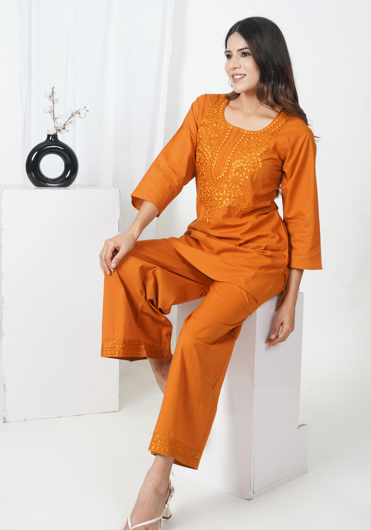 Tulsilicious Rustic Elegance Cotton Co-ord Set
