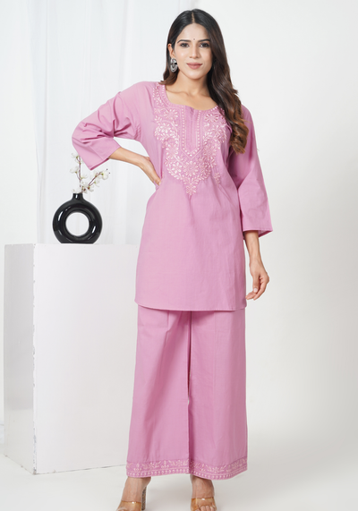 Tulsilicious Lilac Grace Cotton Co-ord Set