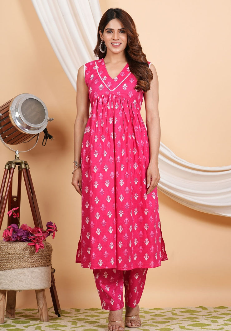 Tulsilicious Petal Perfection Pink Kurta & Pants Set