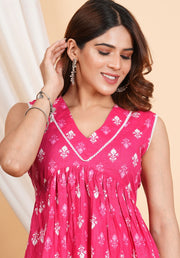 Tulsilicious Petal Perfection Pink Kurta & Pants Set