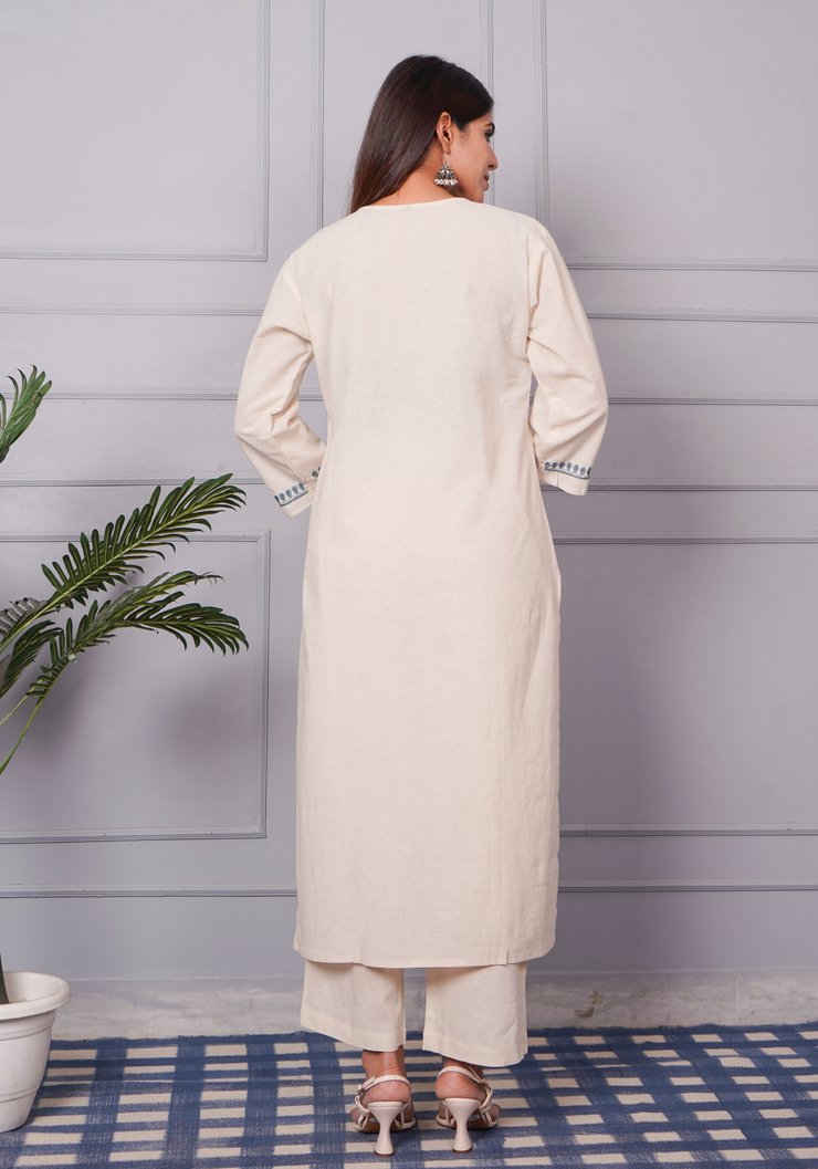 Tulsilicious Indigo Whisper Khadi Kurta Set