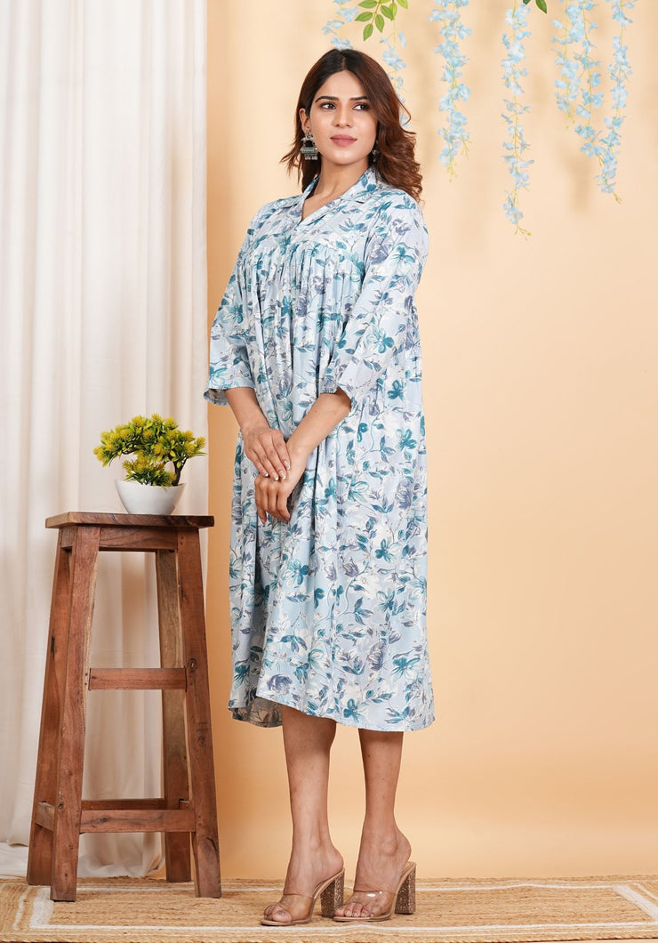 Tulsilicious Sky Victoria Collar Dress