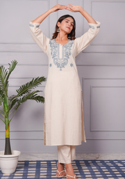 Tulsilicious Indigo Whisper Khadi Kurta Set