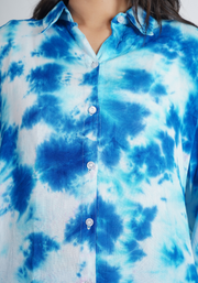 Tulsilicious Indigo Bloom Blue Cotton Co-ord Set