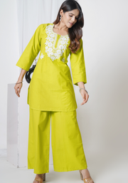 Tulsilicious Delicate Edge Cotton Co-ord Set