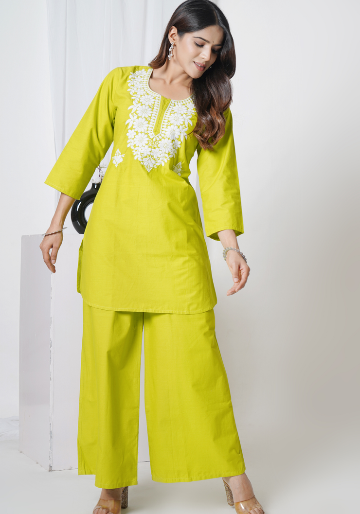 Tulsilicious Delicate Edge Cotton Co-ord Set