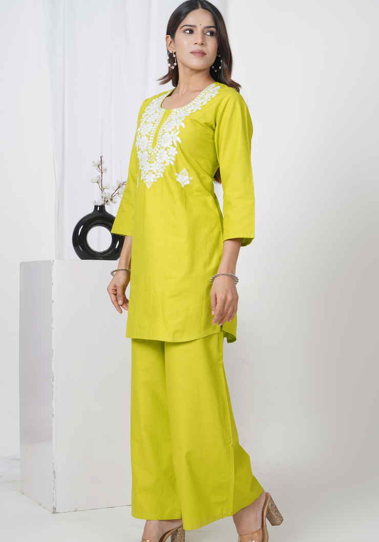Tulsilicious Delicate Edge Cotton Co-ord Set