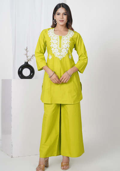 Tulsilicious Delicate Edge Cotton Co-ord Set
