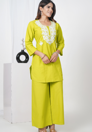 Tulsilicious Delicate Edge Cotton Co-ord Set
