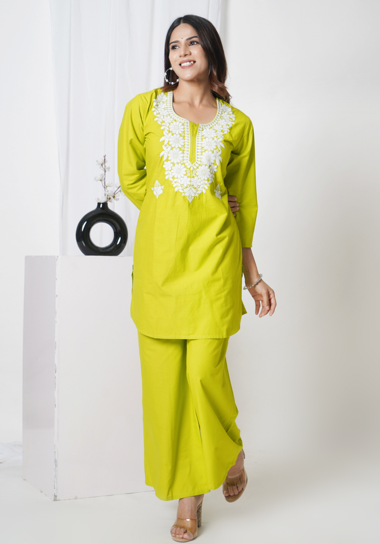 Tulsilicious Delicate Edge Cotton Co-ord Set