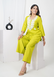 Tulsilicious Delicate Edge Cotton Co-ord Set