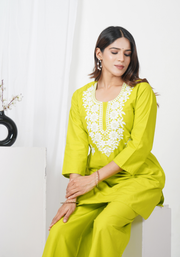 Tulsilicious Delicate Edge Cotton Co-ord Set