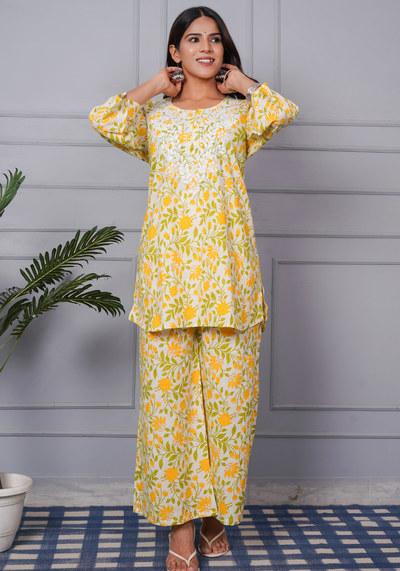 Tulsilicious Sunny Bloom Cotton Co-ord Set