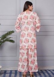 Tulsilicious Rosy Bloom Cotton Co-ord Set