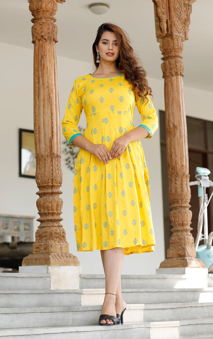 Tulsilicious Fantasy Yellow Dress