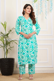 Tulsilicious Cotton Blossom Bloom Kurta & Pants Set