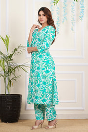 Tulsilicious Cotton Blossom Bloom Kurta & Pants Set