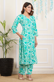 Tulsilicious Cotton Blossom Bloom Kurta & Pants Set